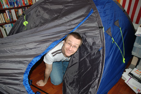 Camping indoors