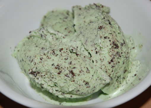 Chocolate chip mint ice cream