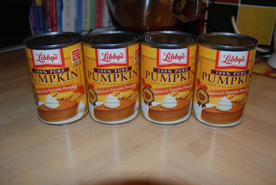pumpkin Cans of pumpkin